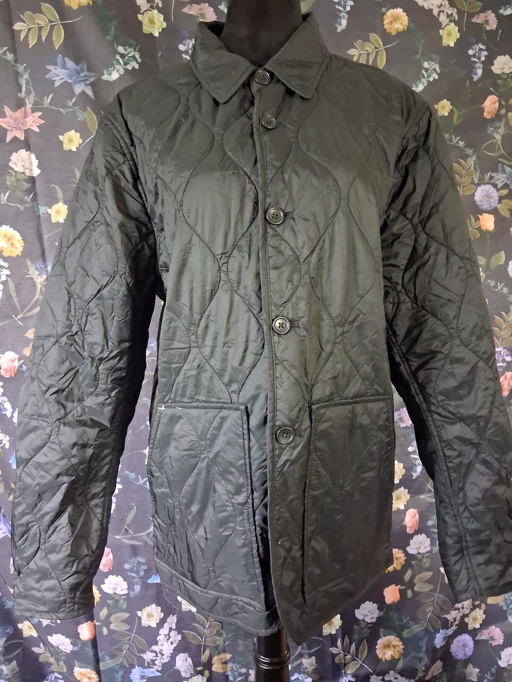 Banana Republic Black Quilted Lightweight Jacket